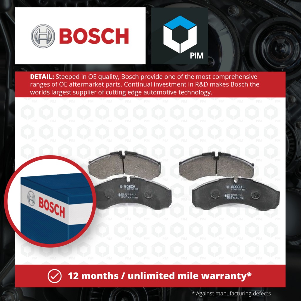 Bosch Brake Pads Set 0986424833 [PM247482]