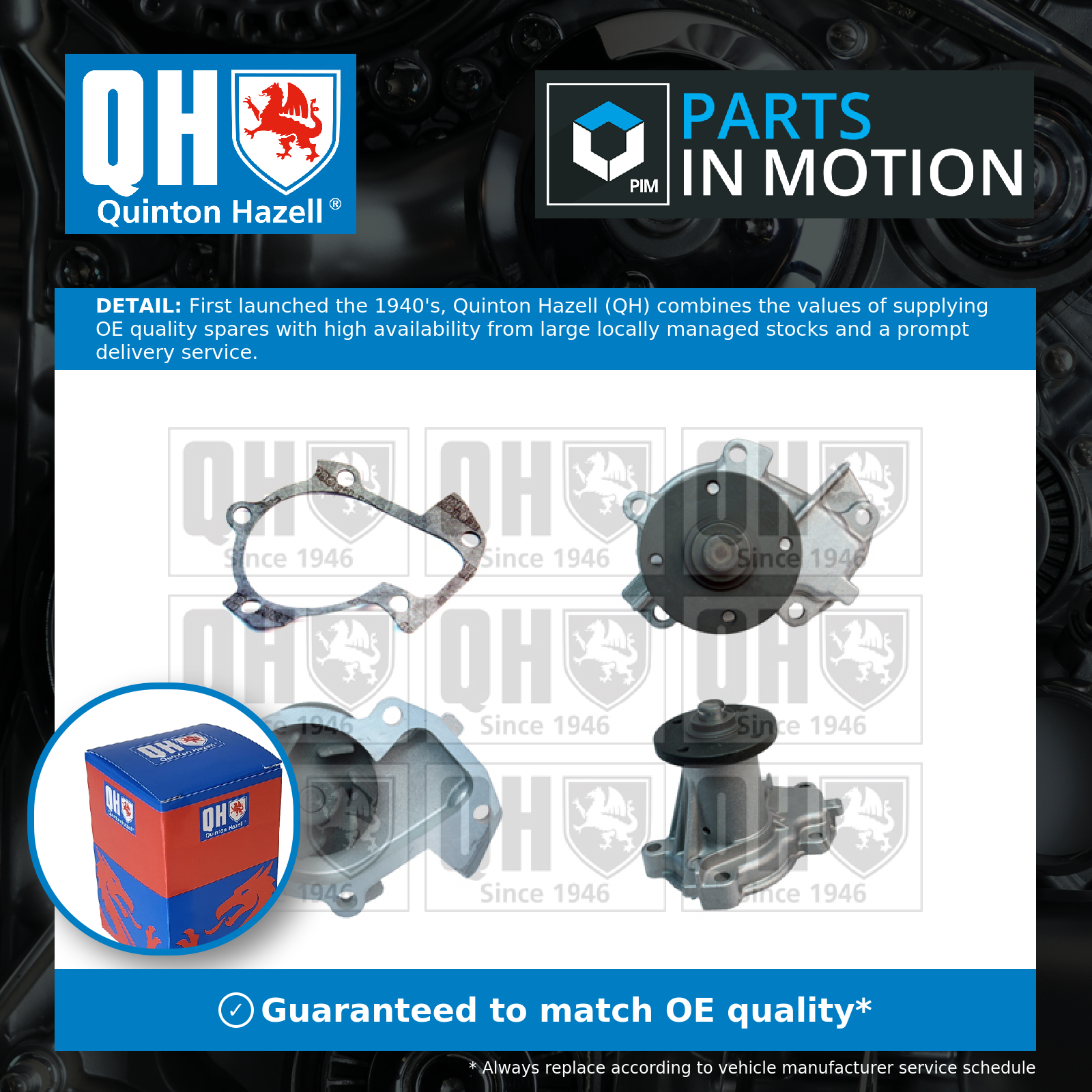 Quinton Hazell Water Pump QCP3192 [PM246866]