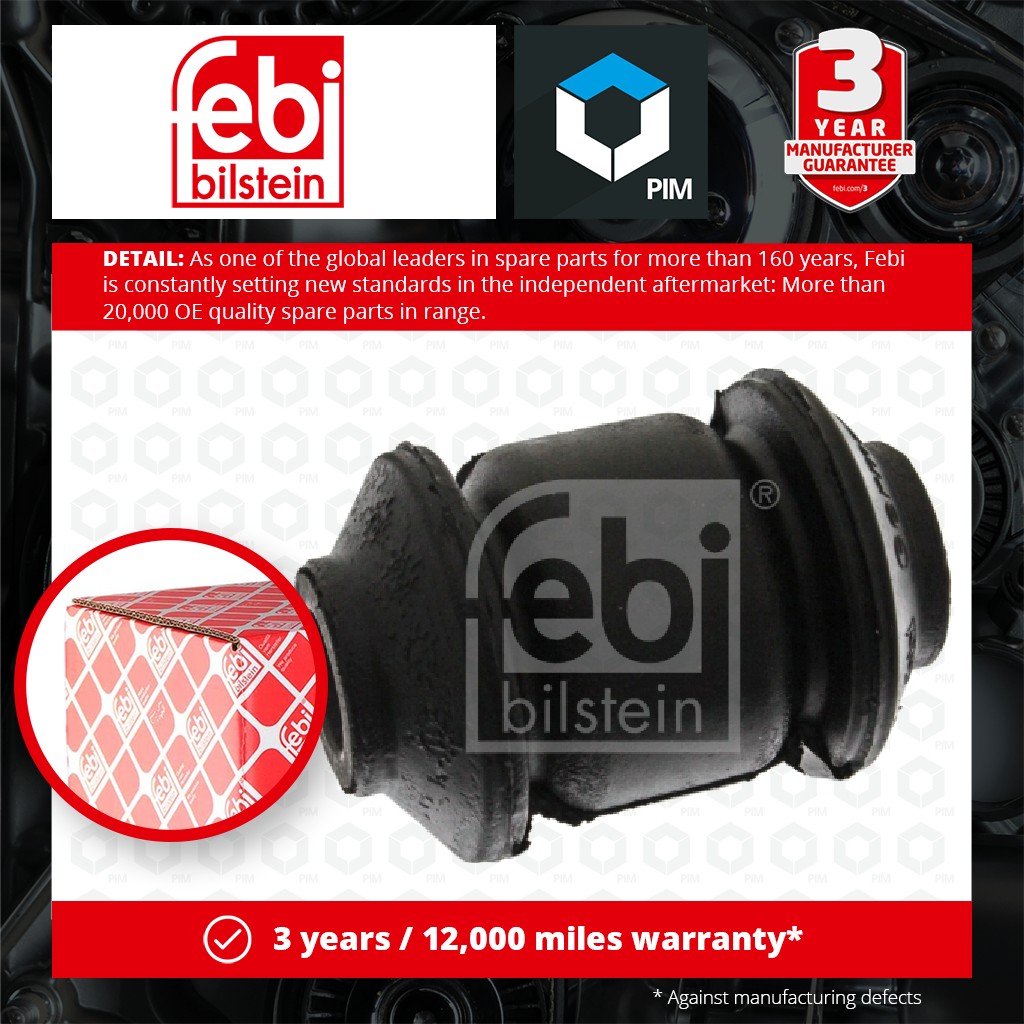 Febi Wishbone / Control / Trailing Arm Bush Front 07856 [PM246504]