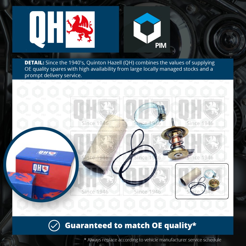 Quinton Hazell Coolant Thermostat QTH600K [PM245663]