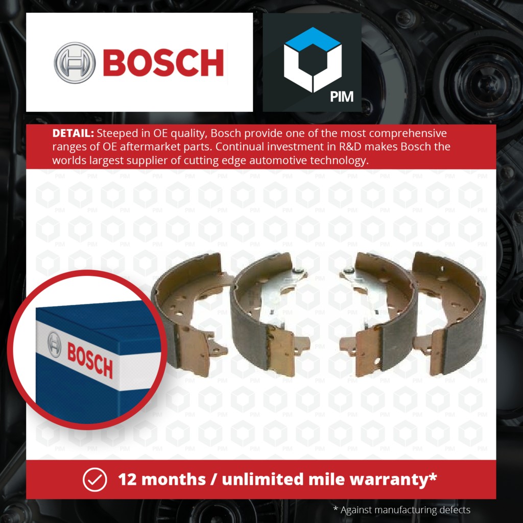 Bosch Brake Shoes Set 0986487667 [PM242929]