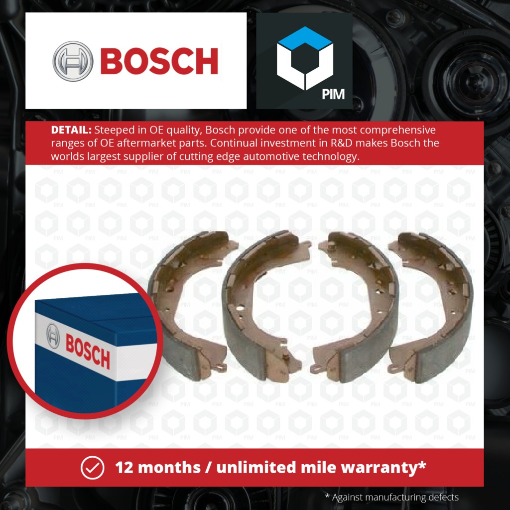 Bosch Brake Shoes Set 0986487464 [PM242898]