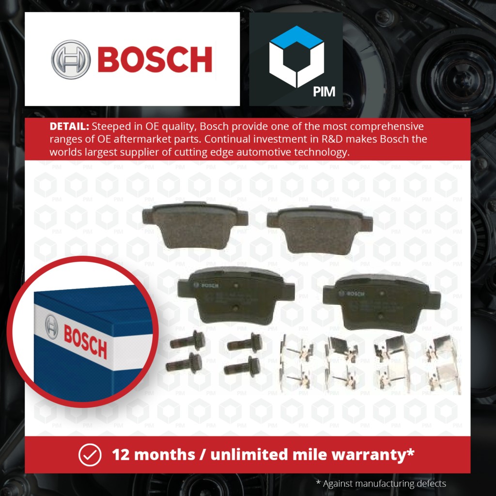 Bosch Brake Pads Set Rear 0986494076 [PM242793]