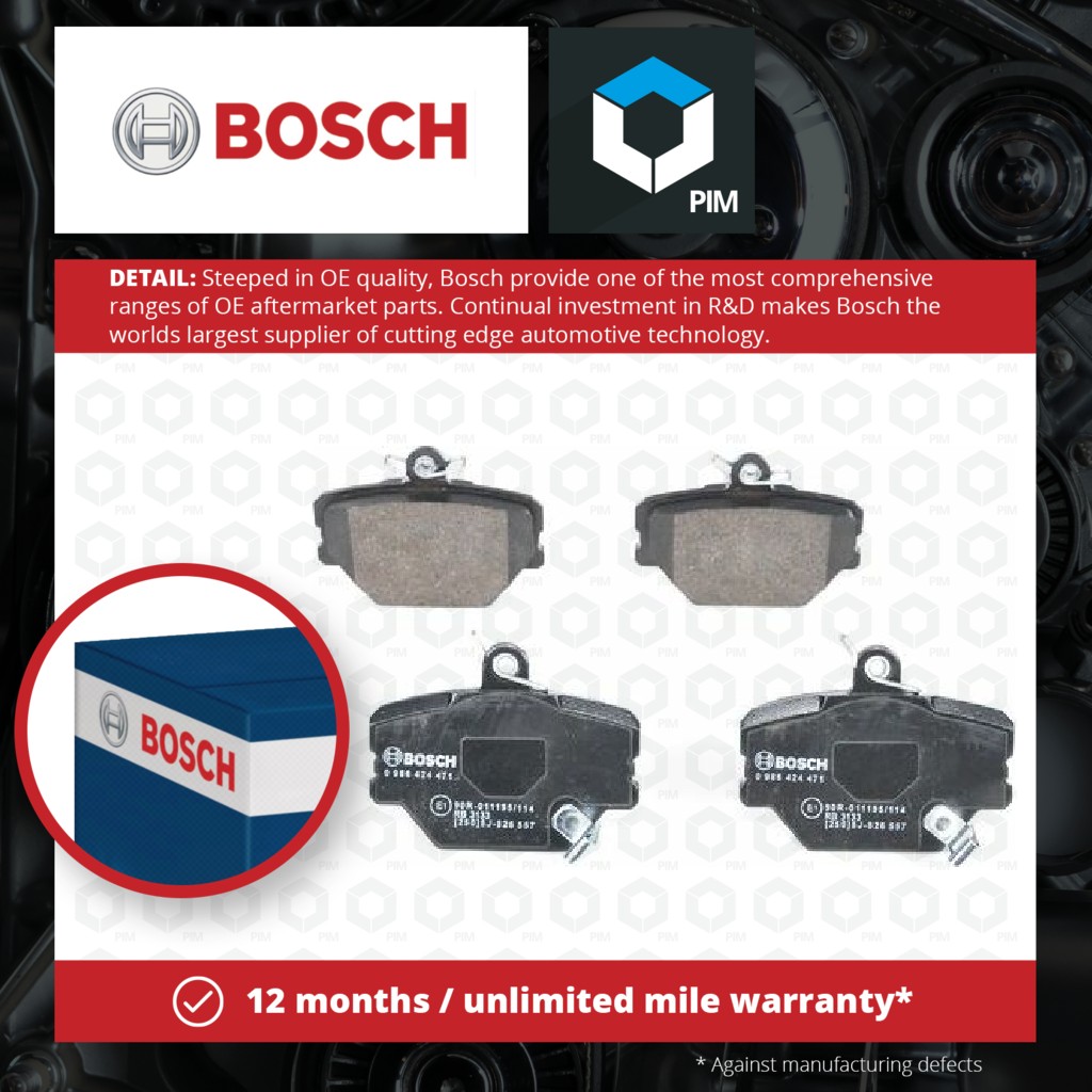 Bosch Brake Pads Set Front 0986424471 [PM241958]