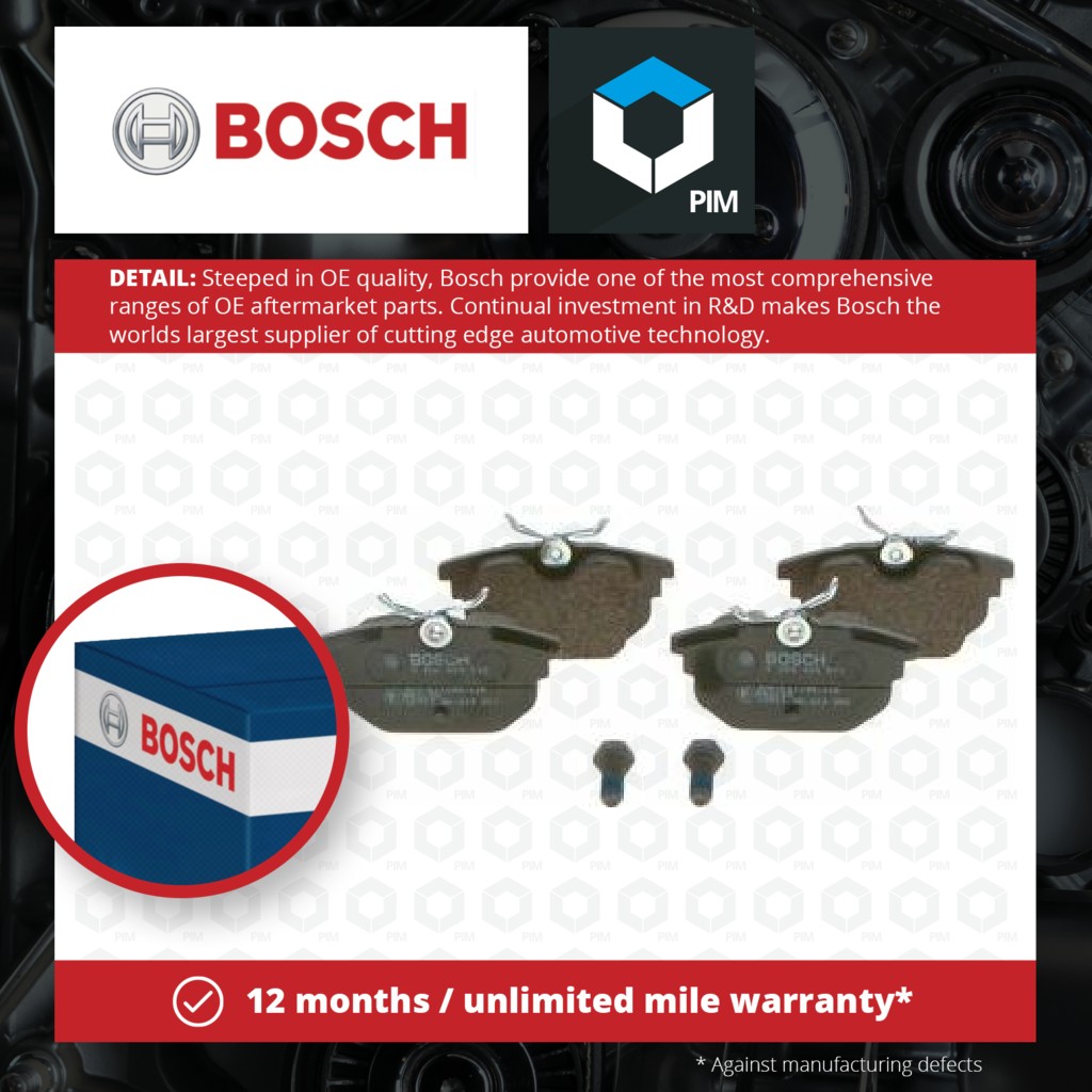 Bosch Brake Pads Set Rear 0986424545 [PM241395]