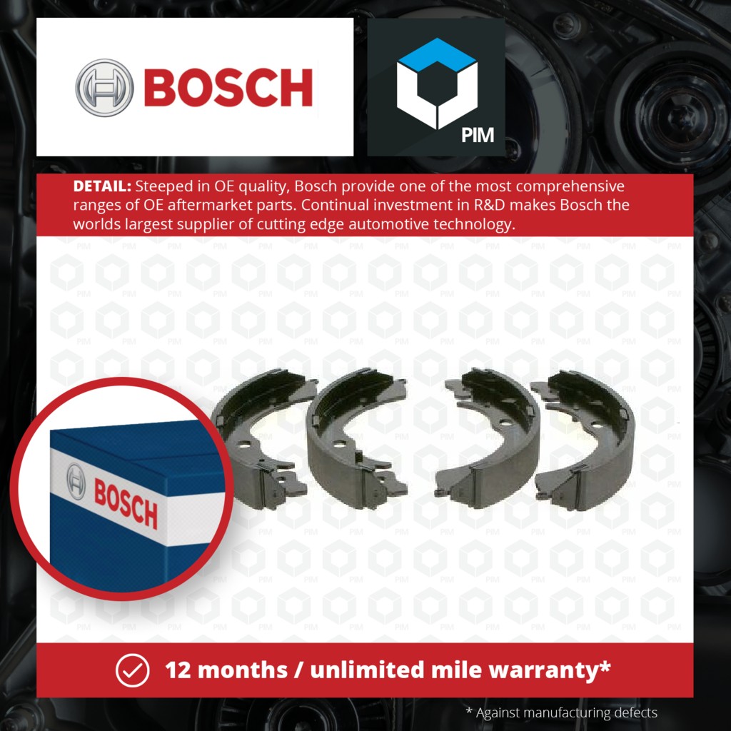 Bosch Brake Shoes Set 0986487440 [PM241131]
