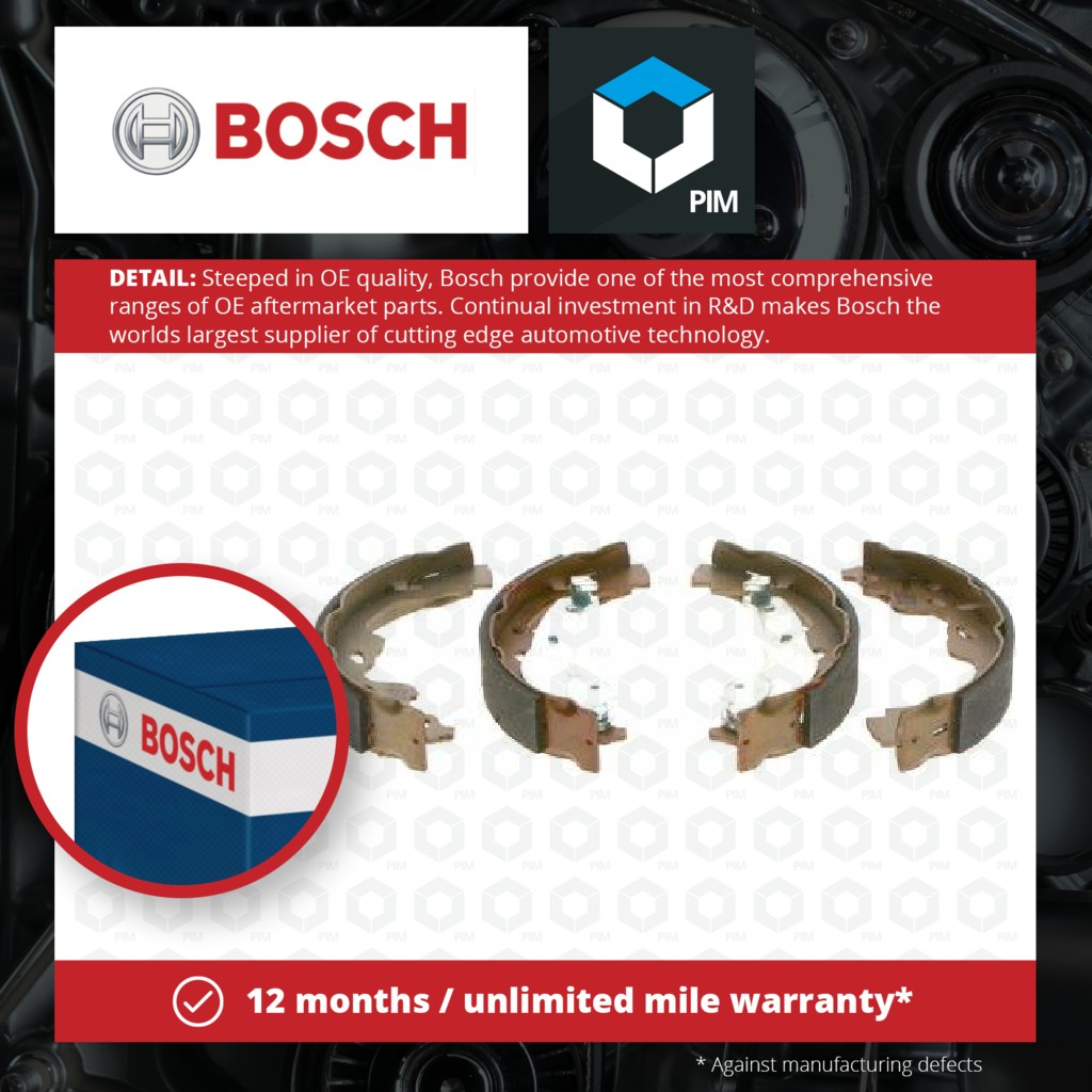 Bosch Brake Shoes Set 0986487665 [PM241098]