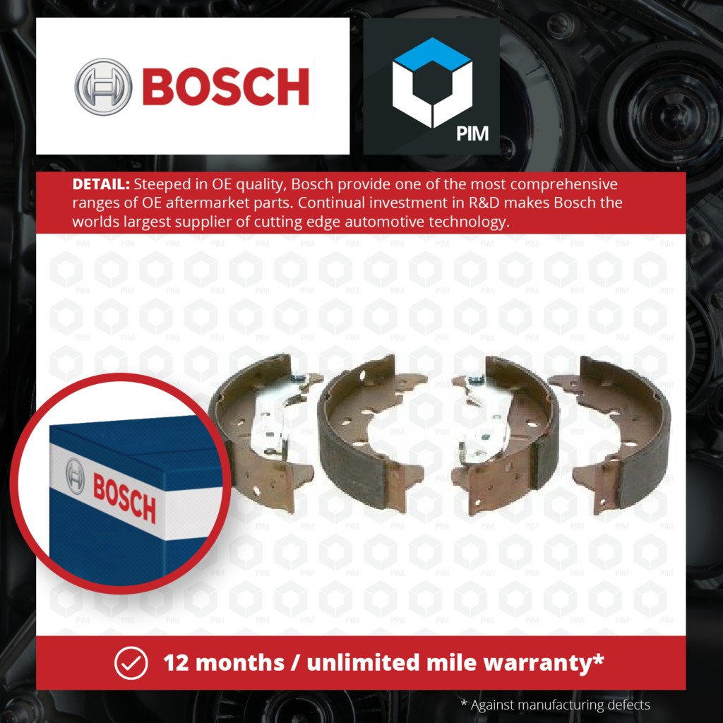 Bosch Brake Shoes Set 0986487599 [PM240963]