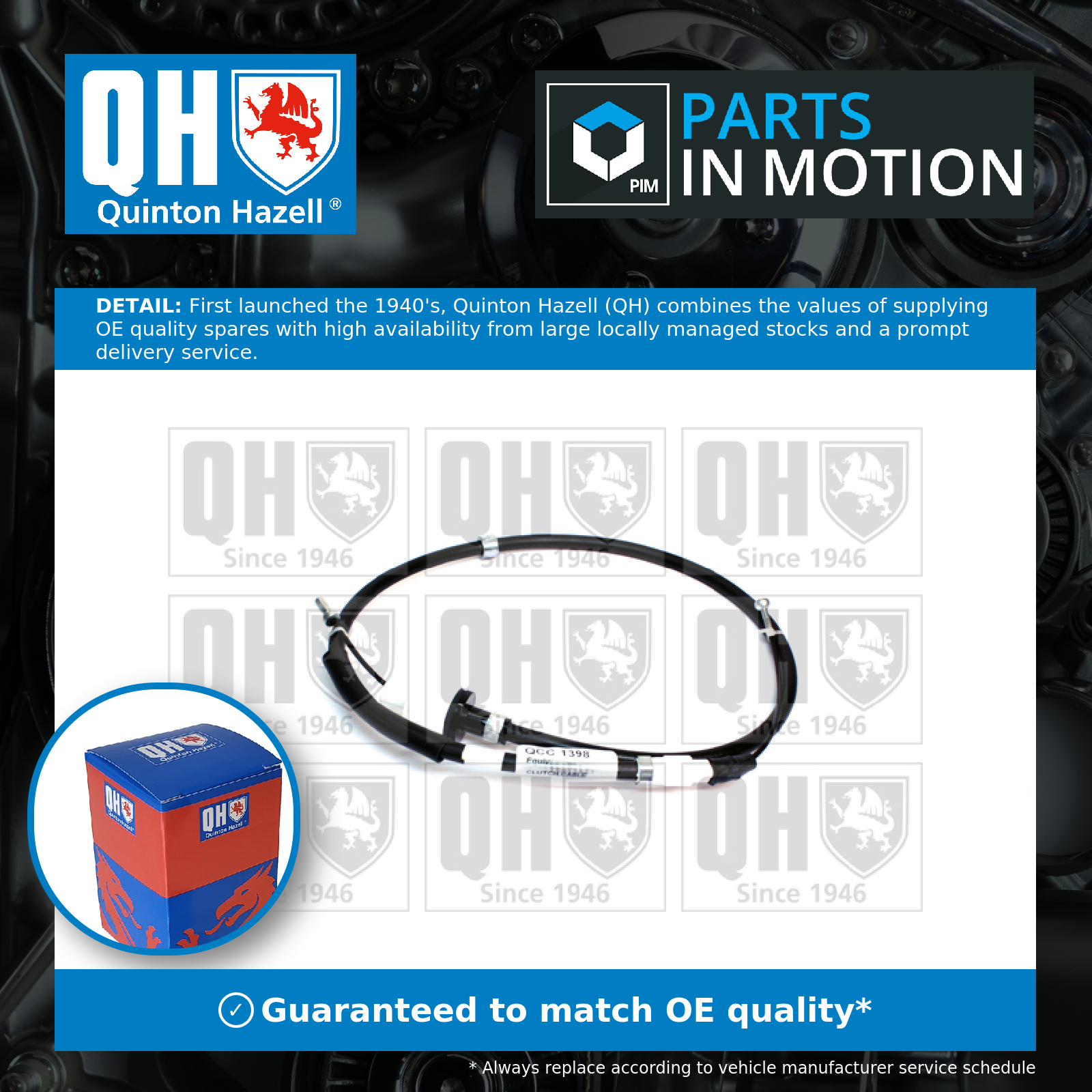Quinton Hazell Clutch Cable QCC1398 [PM240686]