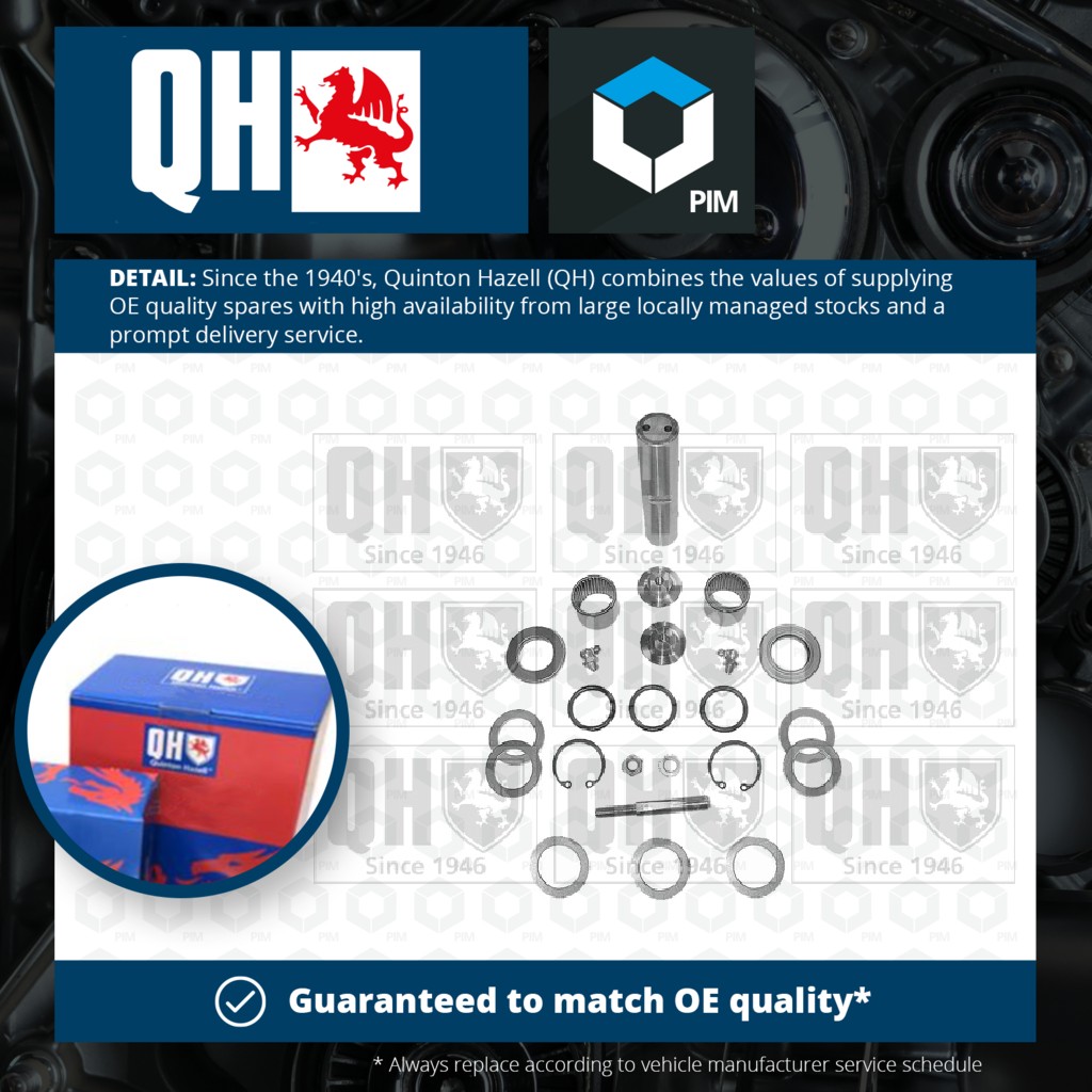 Quinton Hazell Repair Kit, Stub Axle QP766TC [PM240030]