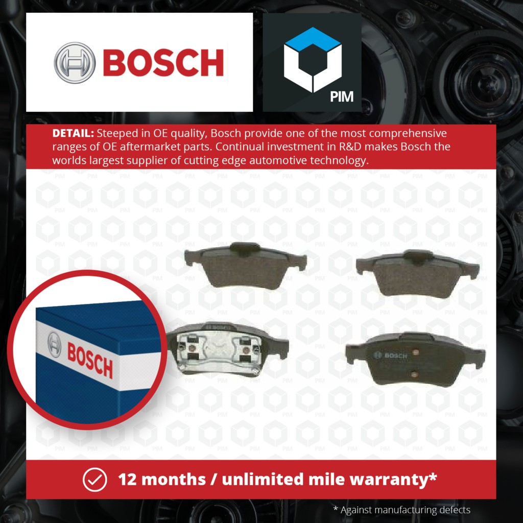 Bosch Brake Pads Set Rear 0986494032 [PM239339]