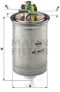 Mann Fuel Filter WK842/4 [PM239089]