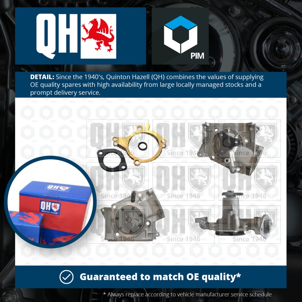 Quinton Hazell Water Pump QCP2550 [PM238246]
