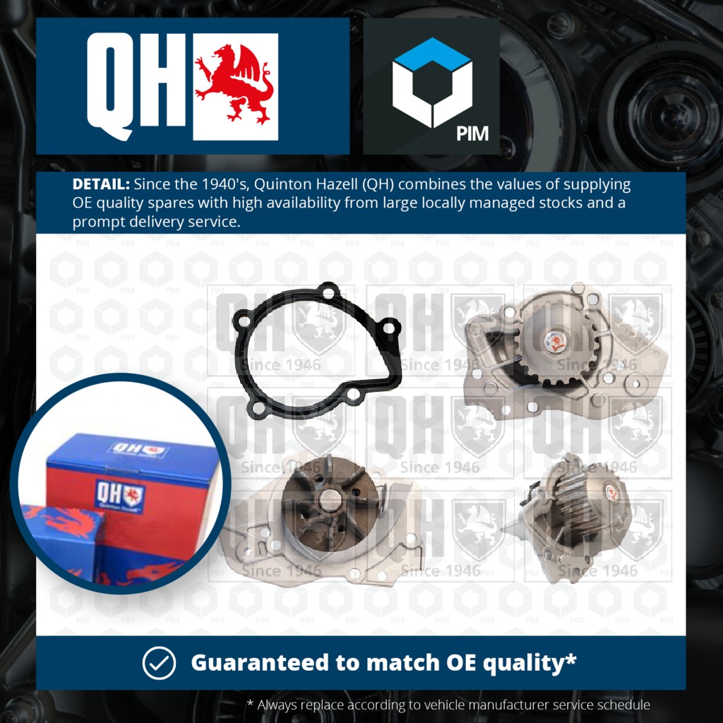 Quinton Hazell Water Pump QCP2884 [PM237883]