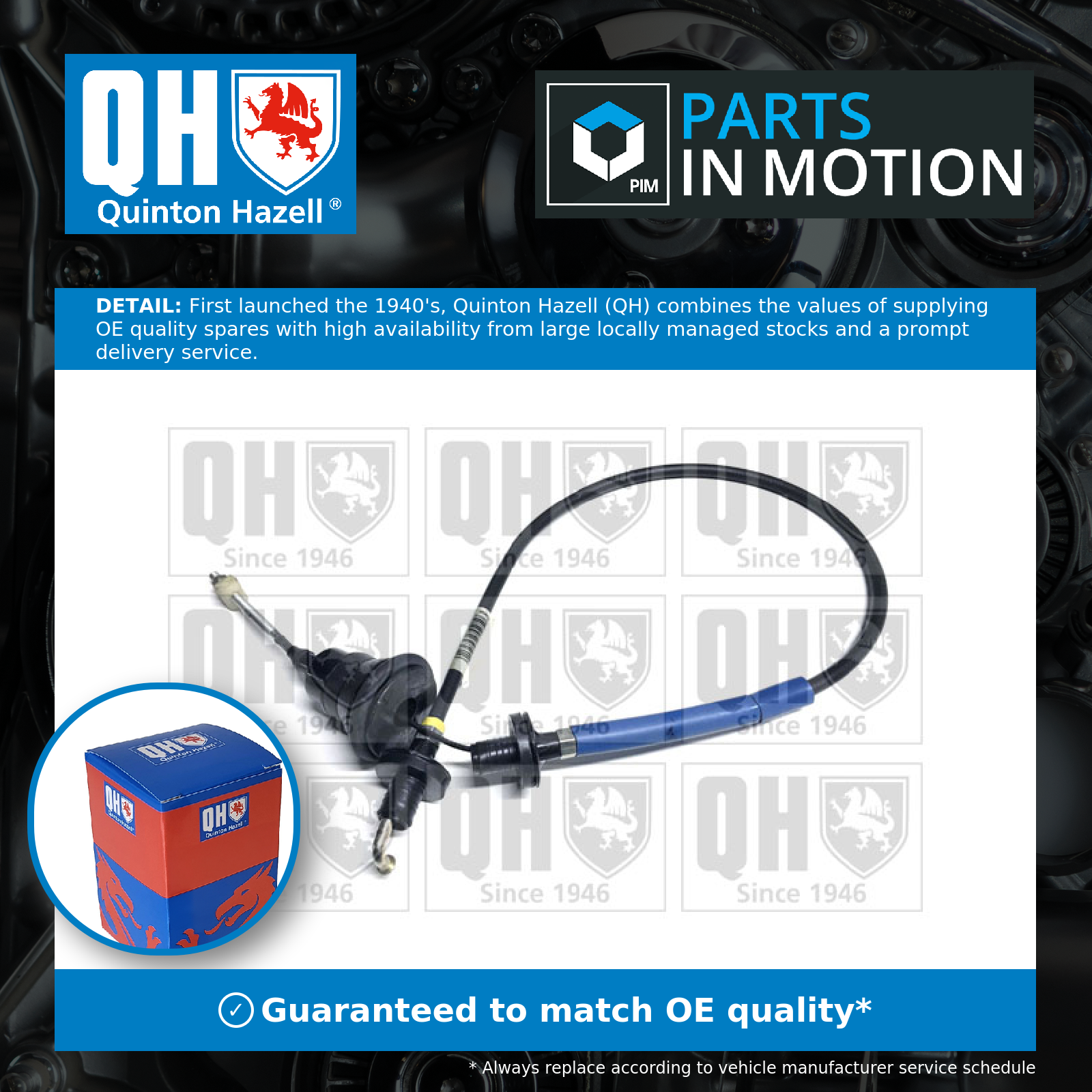 Quinton Hazell Clutch Cable QCC1387 [PM235883]