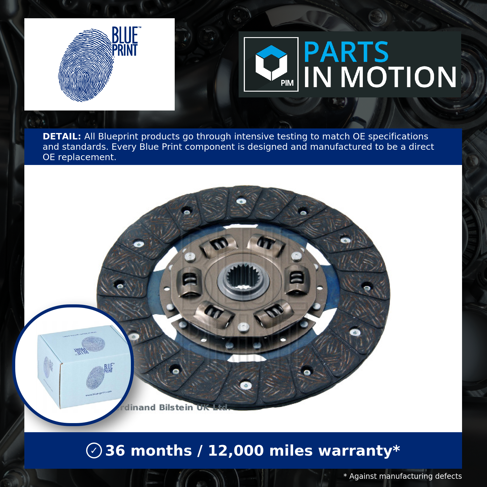 Blue Print Clutch Centre Plate ADT33127 [PM235784]