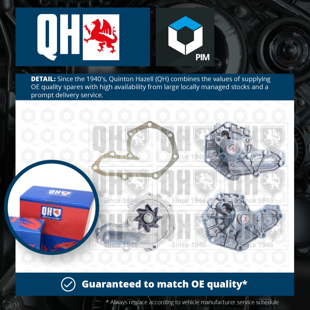 Quinton Hazell Water Pump QCP2661 [PM233400]
