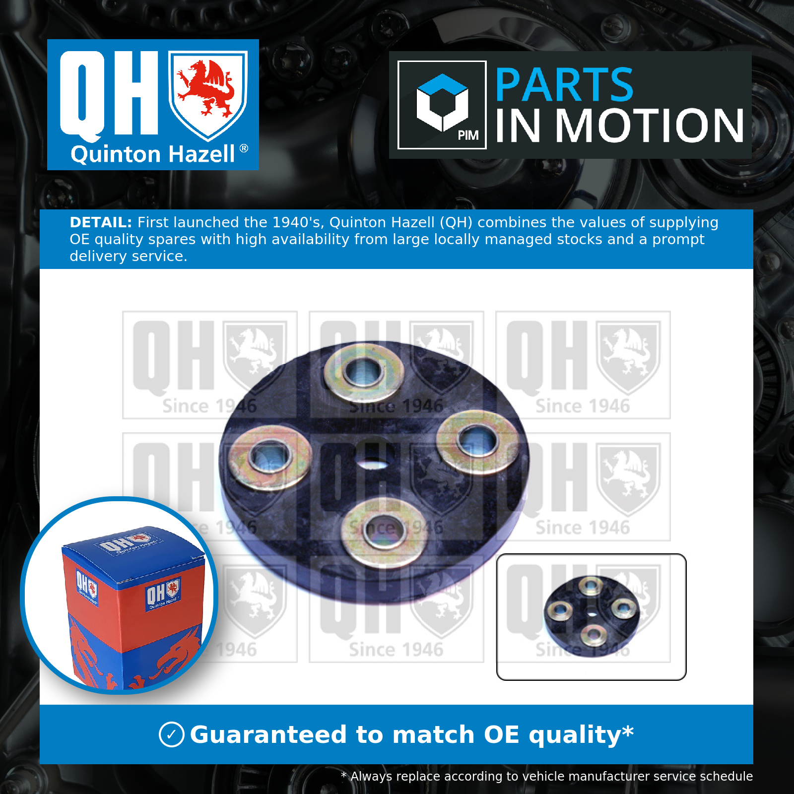 Quinton Hazell Steering Column Coupling EMD1447 [PM233214]