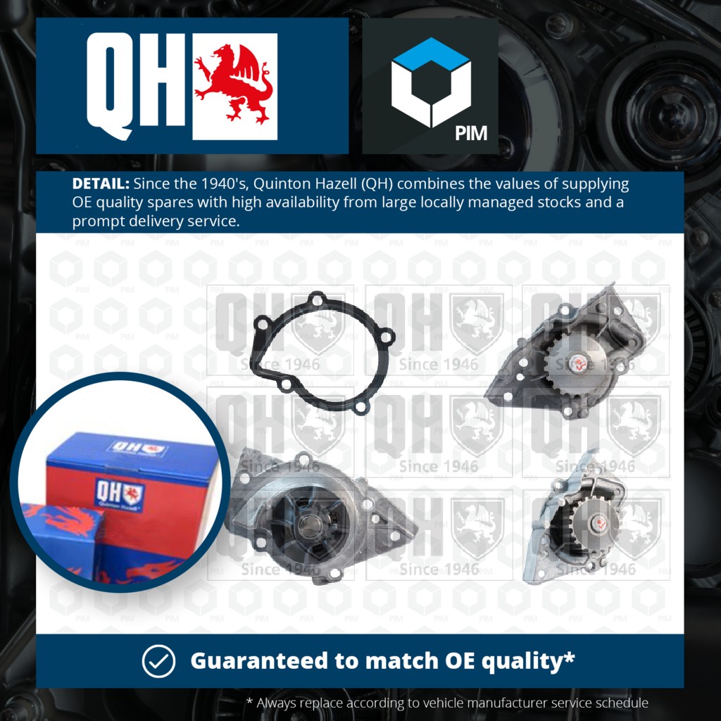 Quinton Hazell Water Pump QCP2891 [PM232699]