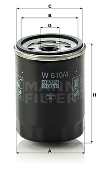 Mann Oil Filter W610/4 [PM228175]