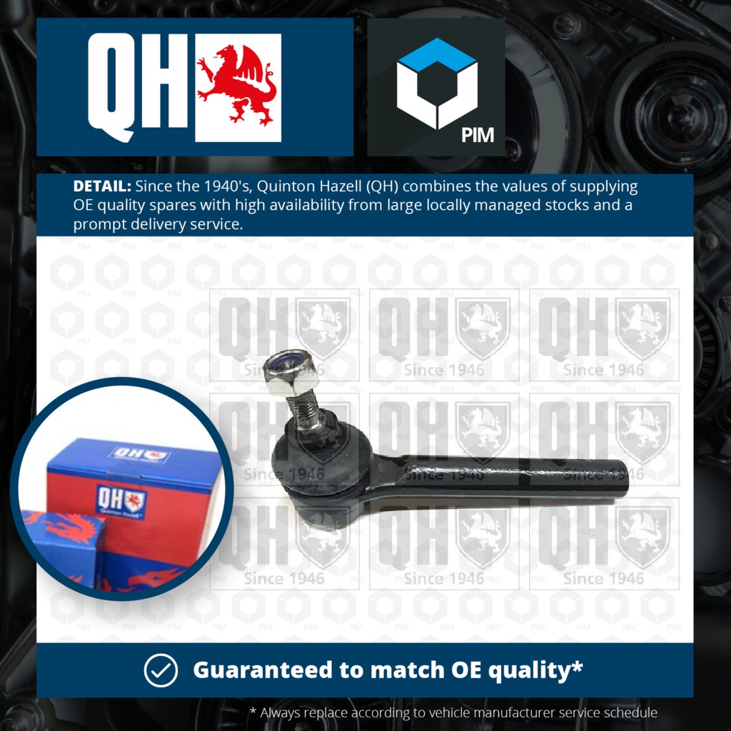 Quinton Hazell Tie / Track Rod End QR2026S [PM227480]