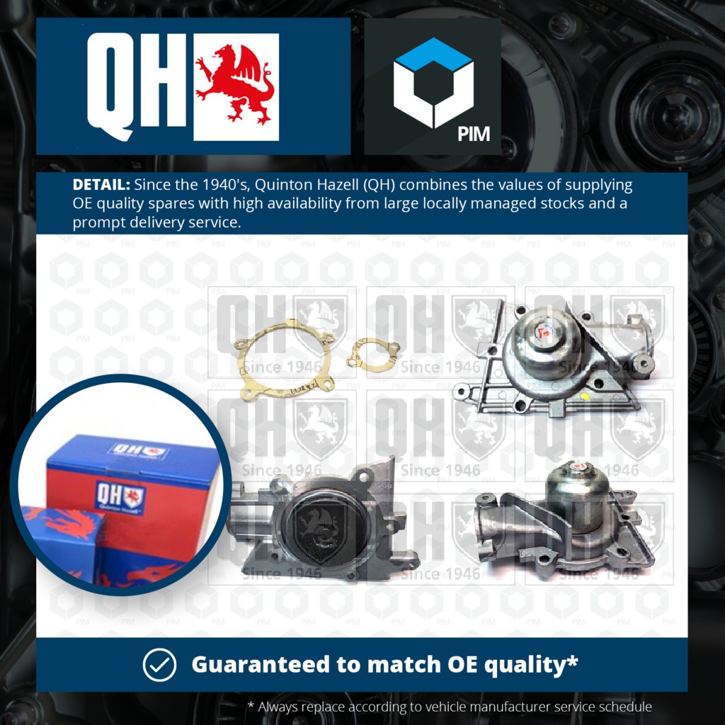 Quinton Hazell Water Pump QCP2587 [PM227439]