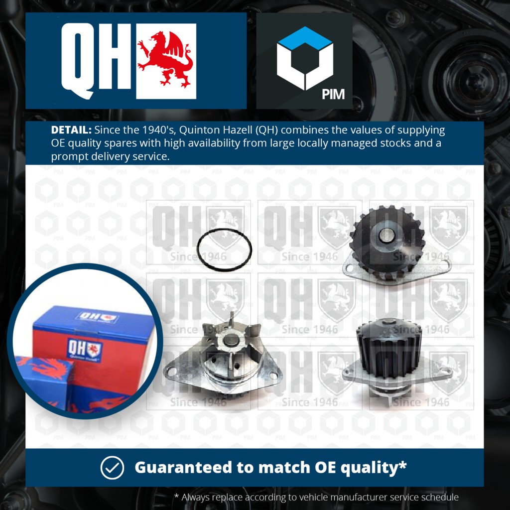 Quinton Hazell Water Pump QCP2492 [PM227438]