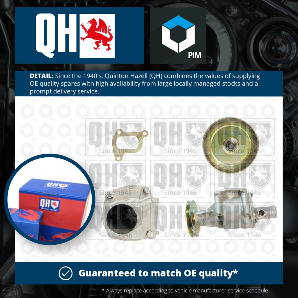 Quinton Hazell Water Pump QCP2111 [PM227437]