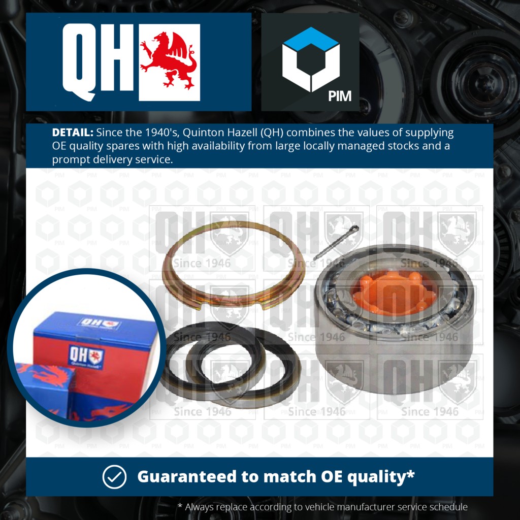 Quinton Hazell Wheel Bearing Kit Front QWB702 [PM226320]