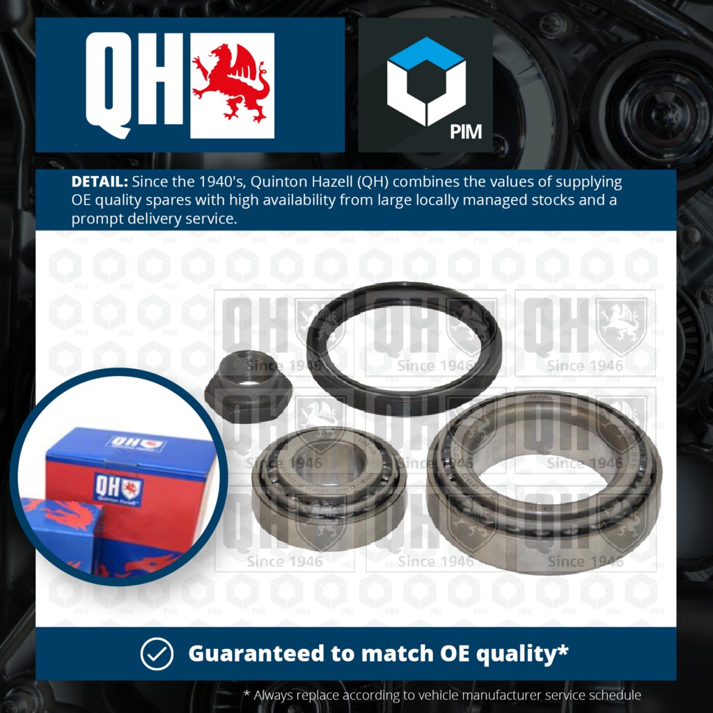 Quinton Hazell Wheel Bearing Kit Front QWB522 [PM225118]