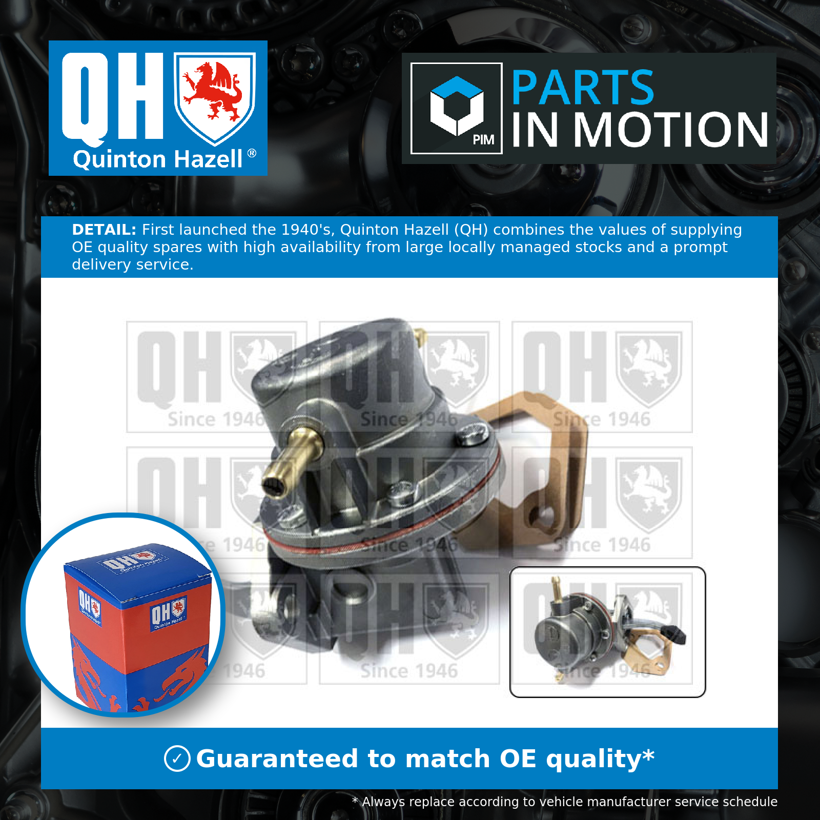 Quinton Hazell Fuel Pump QFP20 [PM223900]