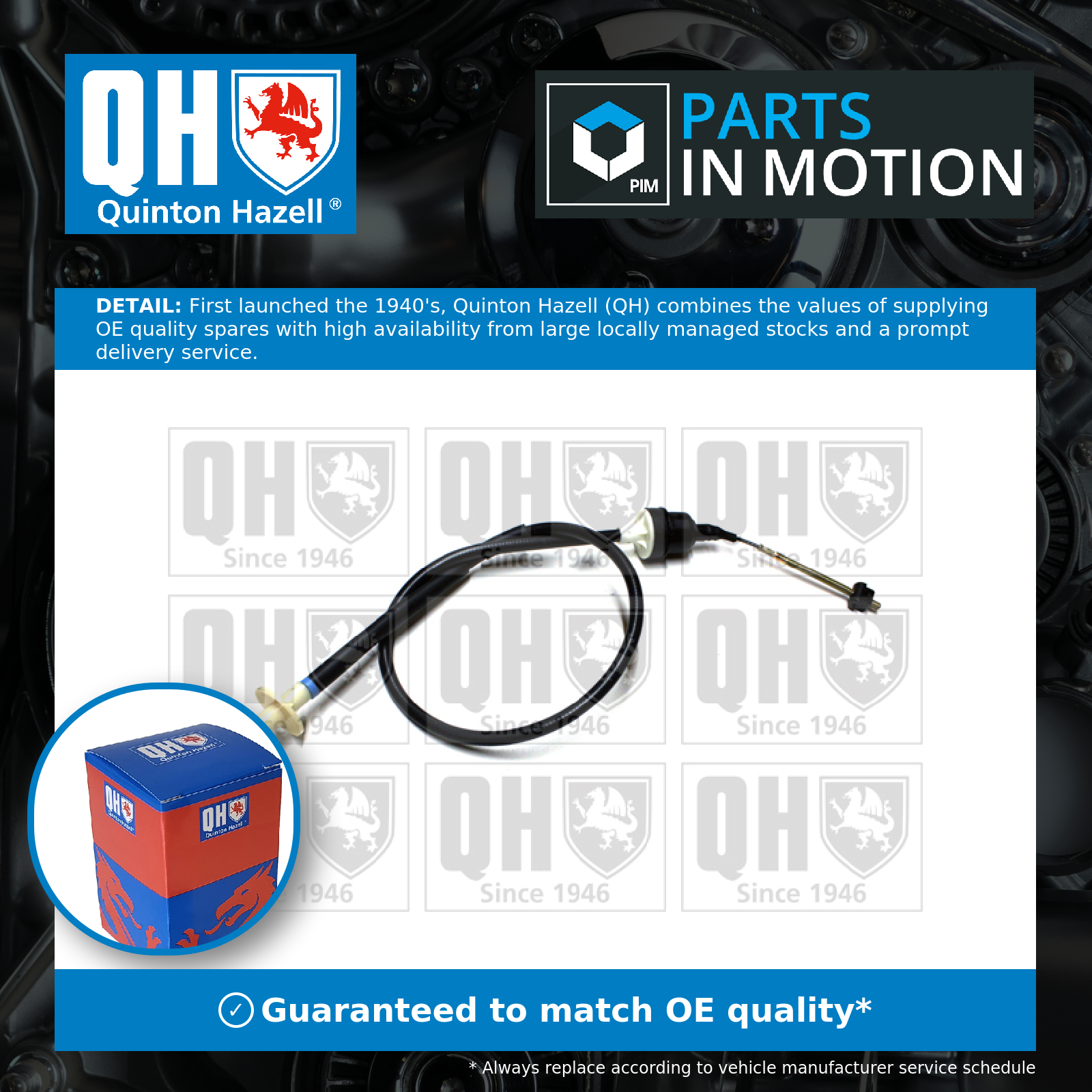 Quinton Hazell Clutch Cable QCC1243 [PM223770]
