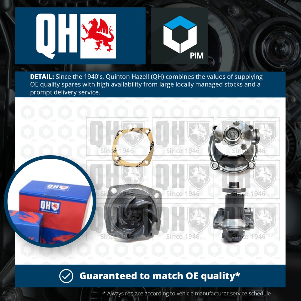 Quinton Hazell Water Pump QCP972 [PM222757]