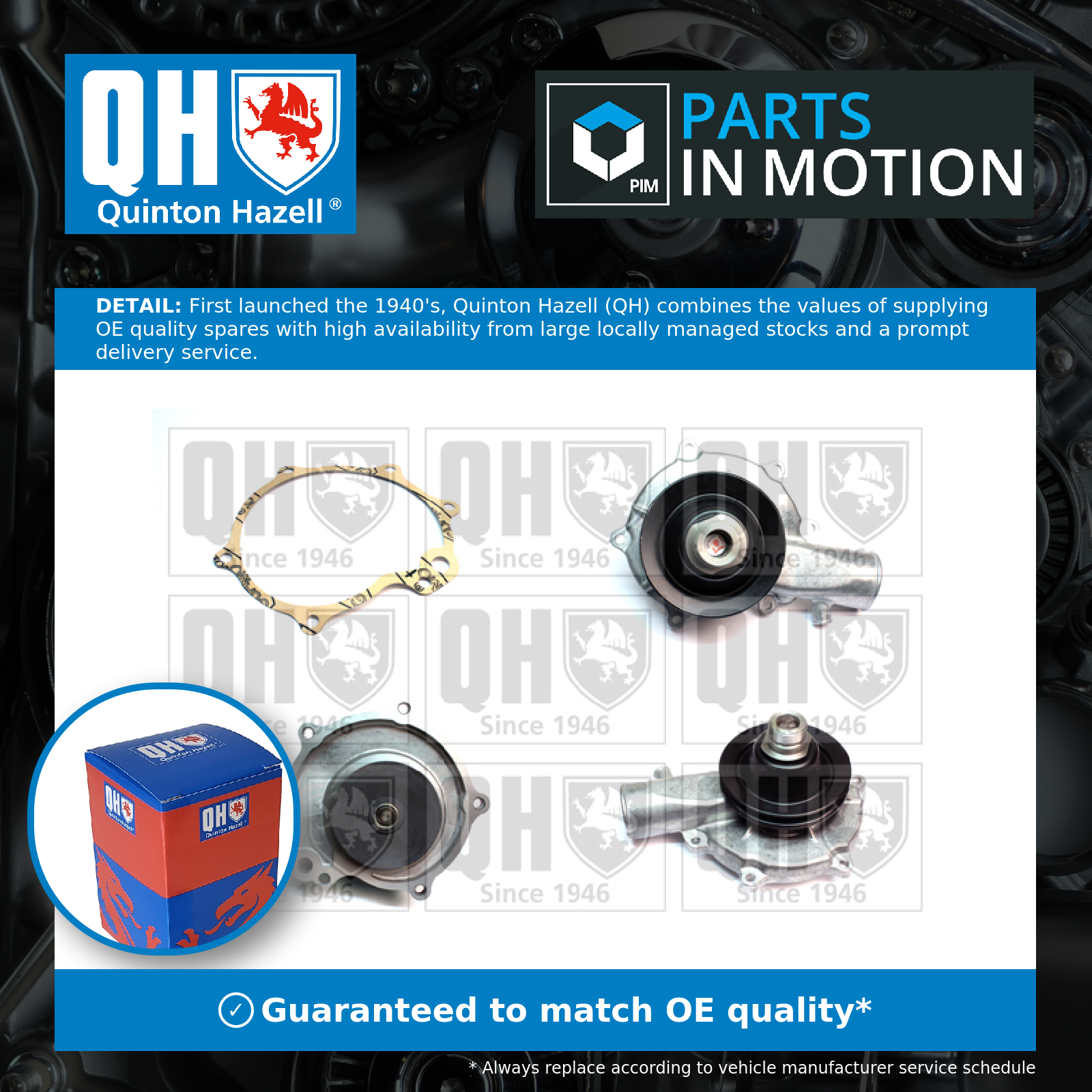 Quinton Hazell Water Pump QCP2300 [PM222700]