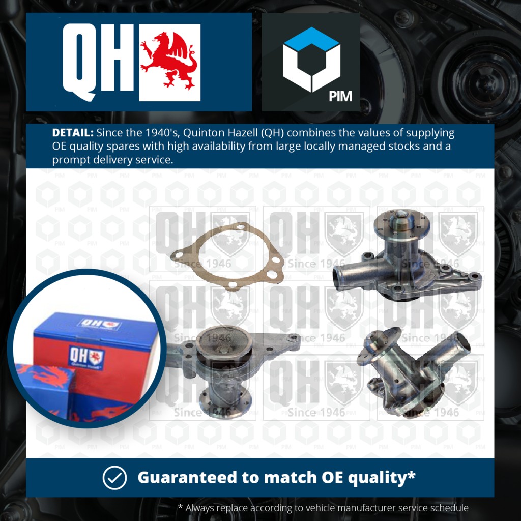 Quinton Hazell Water Pump QCP974 [PM222072]