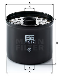 Mann Fuel Filter P917X [PM221598]