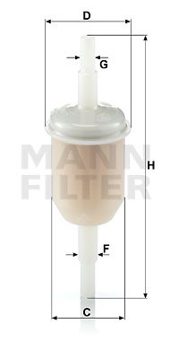 Mann Fuel Filter WK31/2(10) [PM221522]