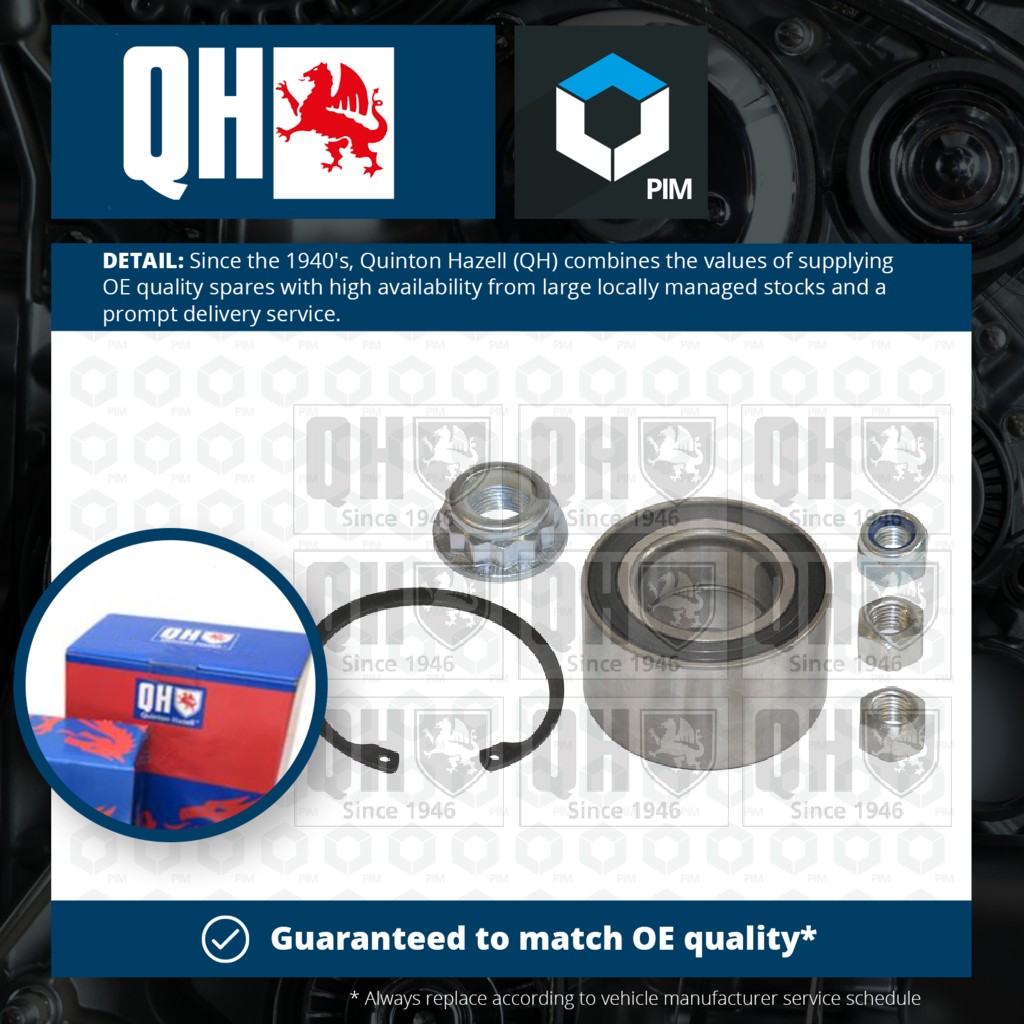 Quinton Hazell Wheel Bearing Kit Front QWB676 [PM221428]
