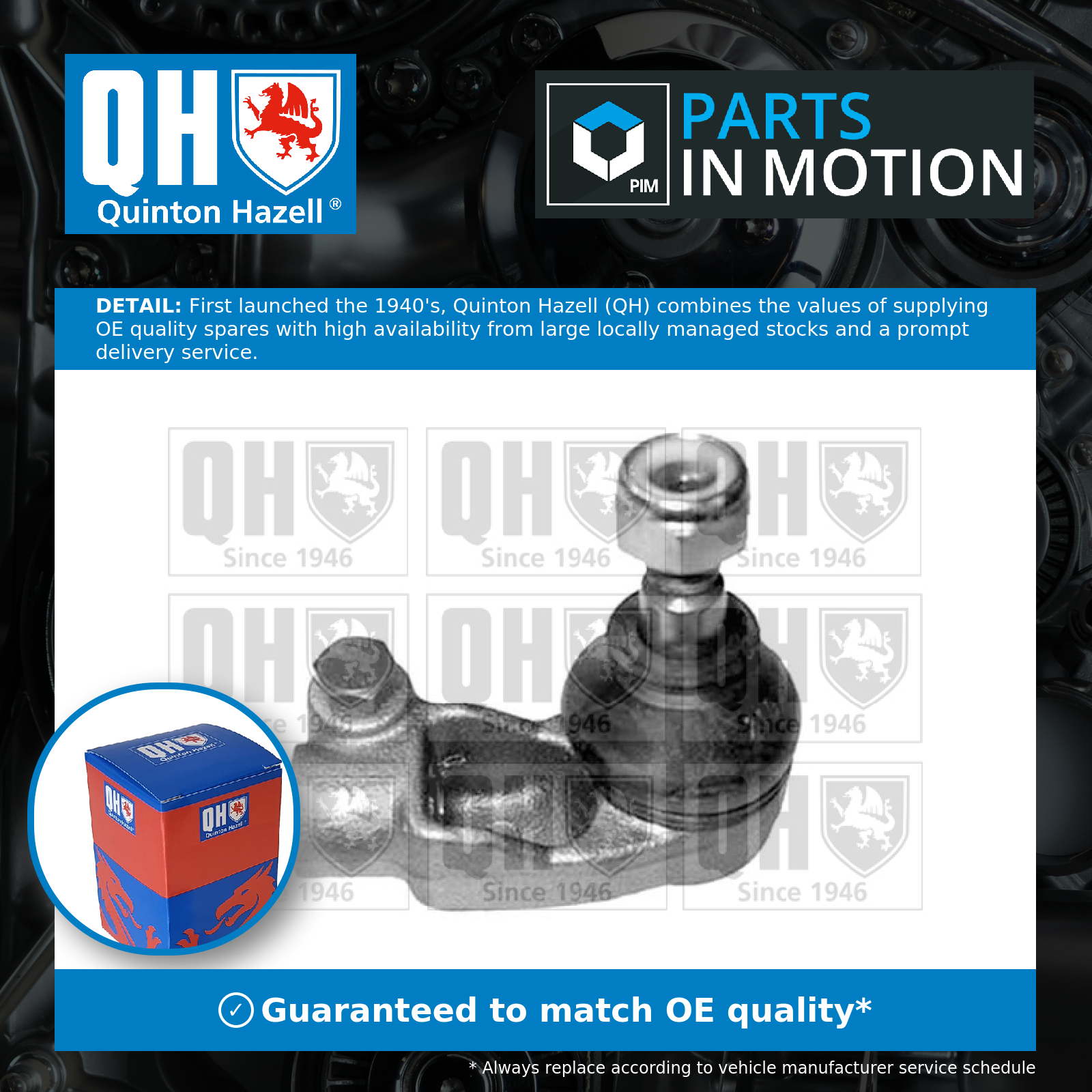 Quinton Hazell Tie / Track Rod End QR1828S [PM220825]