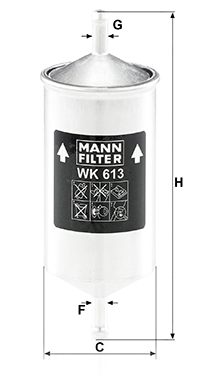 Mann Fuel Filter WK613 [PM220733]