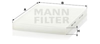 Mann Pollen / Cabin Filter CU2882 [PM220512]