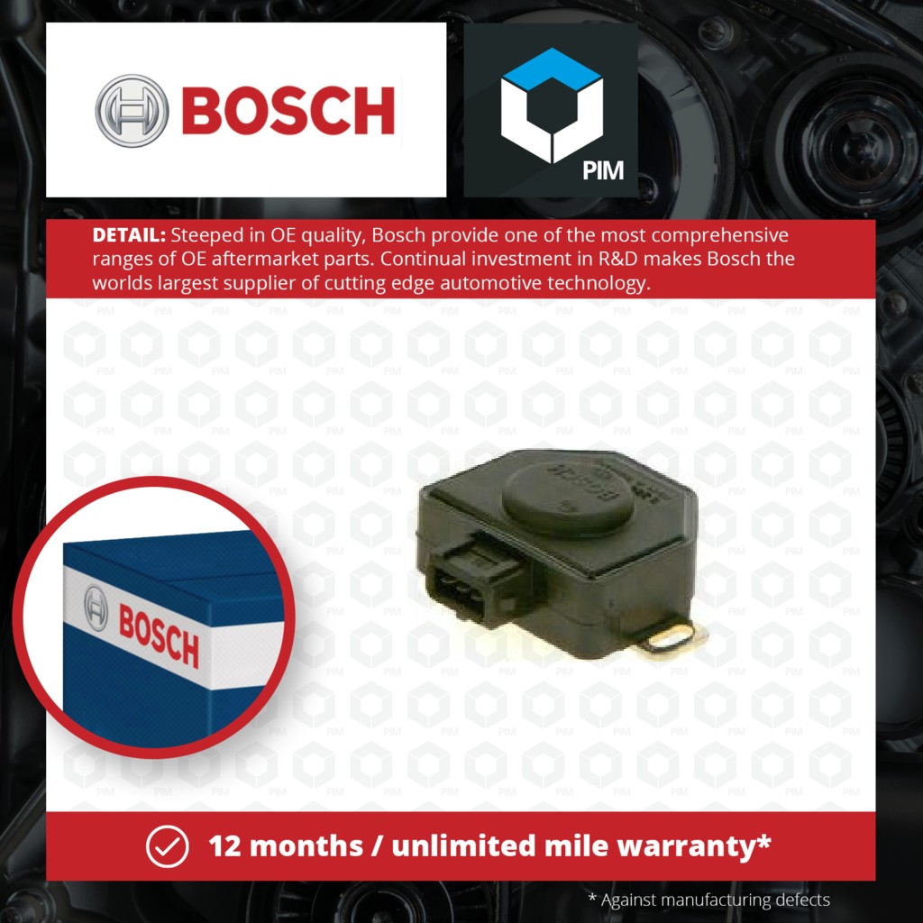 Bosch Accelerator Throttle Position Sensor 0280120316 [PM219894]