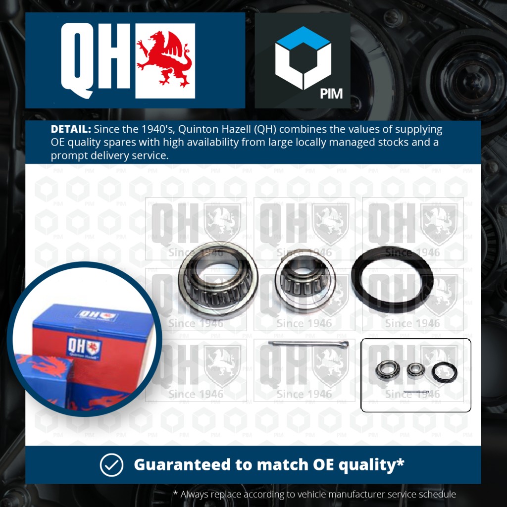 Quinton Hazell Wheel Bearing Kit Front QWB129C [PM219005]