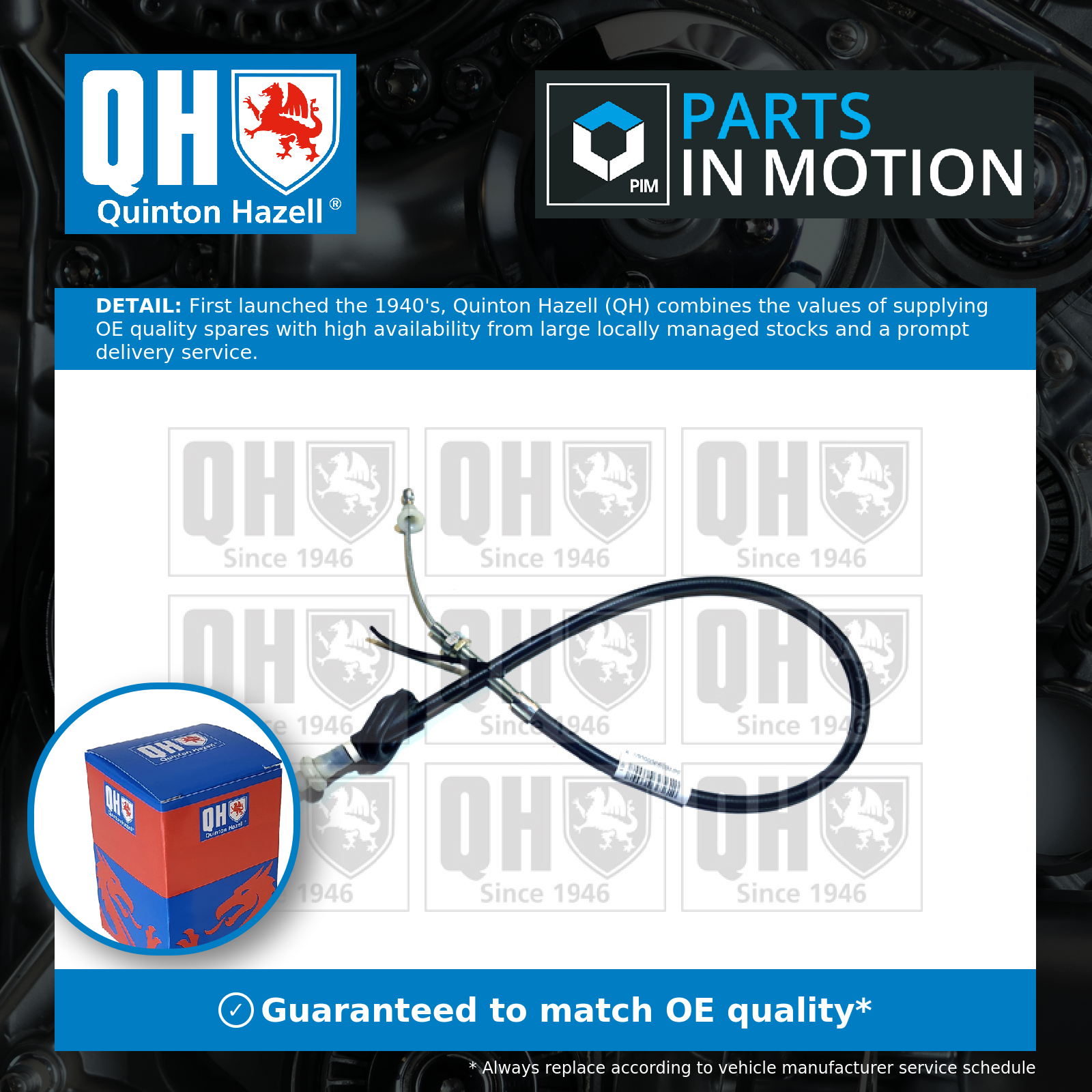 Quinton Hazell Clutch Cable QCC1022 [PM218068]