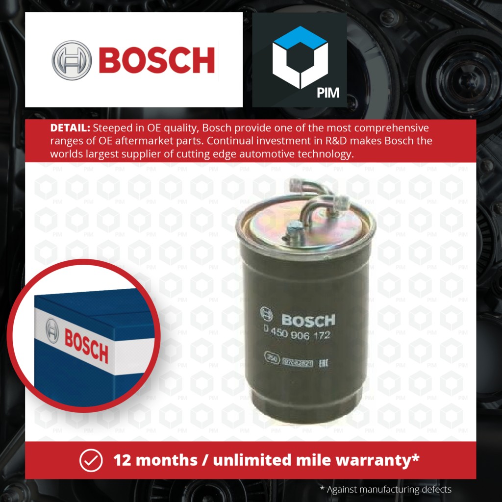 Bosch Fuel Filter 0450906172 [PM217432]