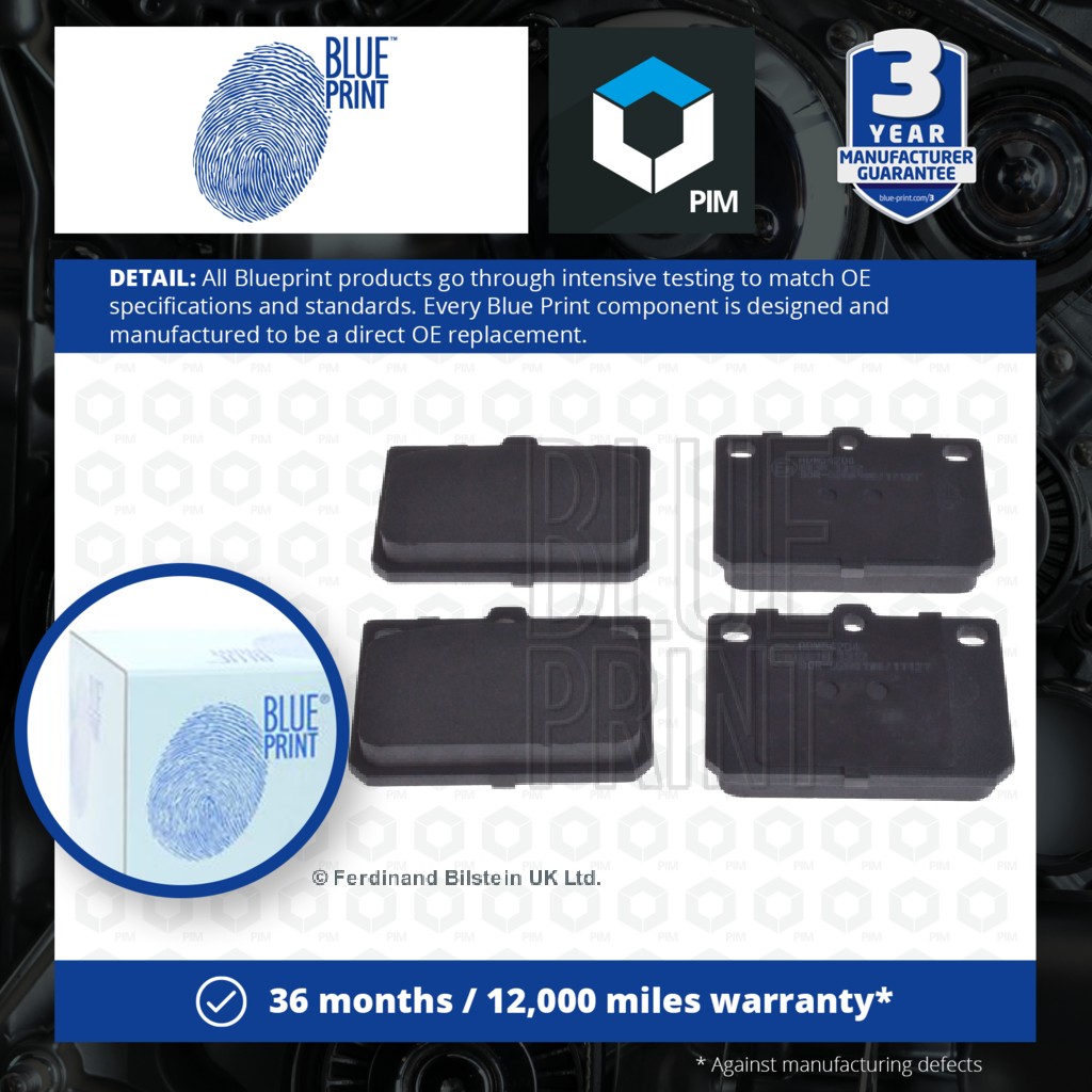 Blue Print Brake Pads Set Front ADM54204 [PM217404]