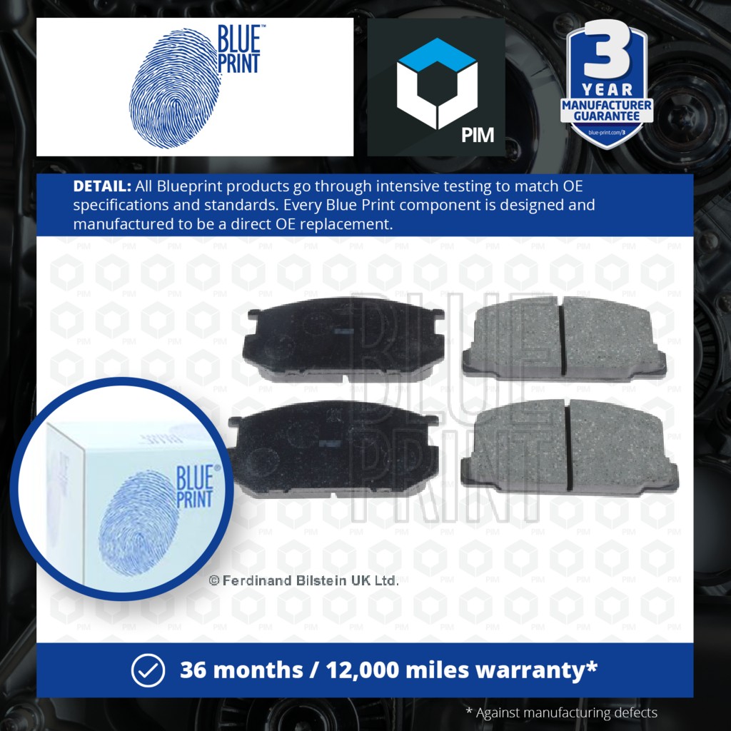 Blue Print Brake Pads Set Front ADT34211 [PM217131]