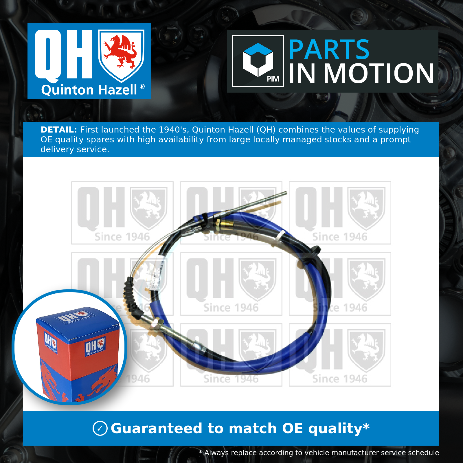 Quinton Hazell Clutch Cable QCC1293 [PM216795]