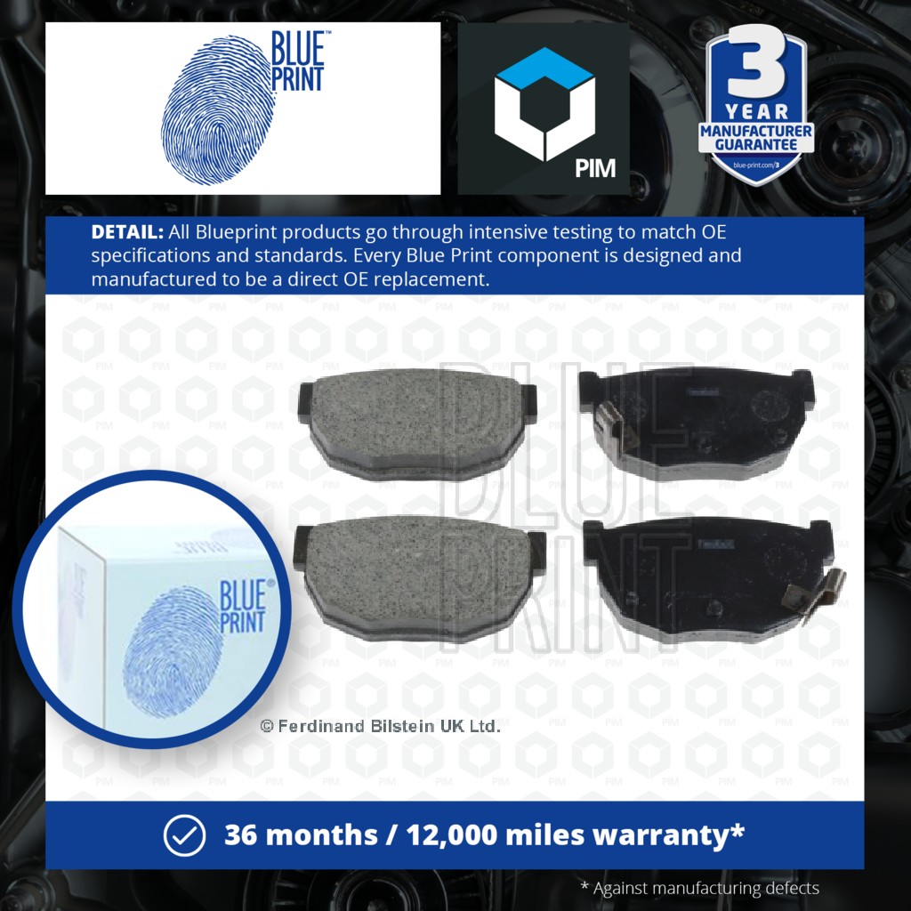Blue Print Brake Pads Set Rear ADN14220 [PM215463]