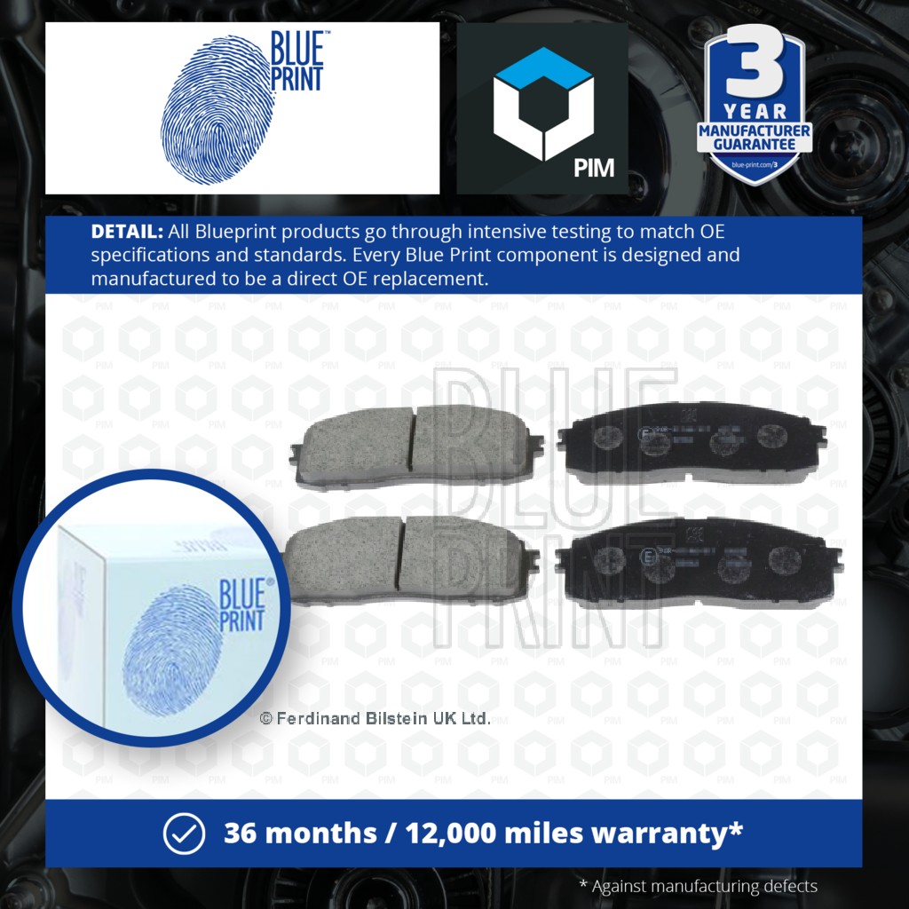 Blue Print Brake Pads Set Rear ADT34221 [PM215449]